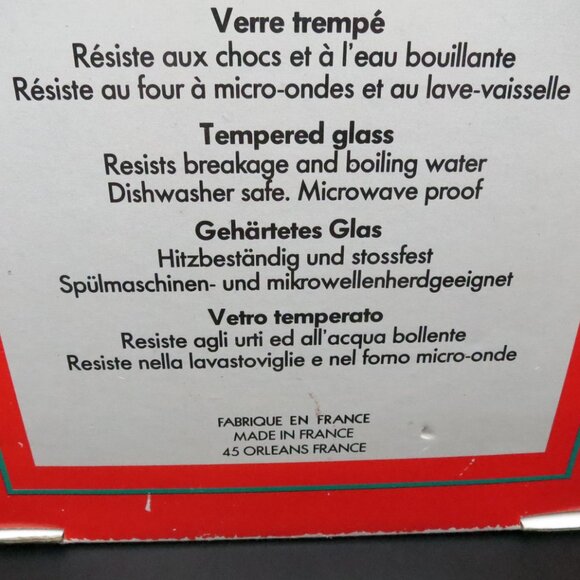 Duralex Christmas Tree Teddy Bear Presents Glass Platter 13" #3480 France - Picture 11 of 11